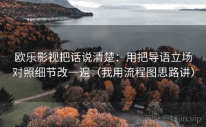 欧乐影视把话说清楚：用把导语立场对照细节改一遍（我用流程图思路讲）